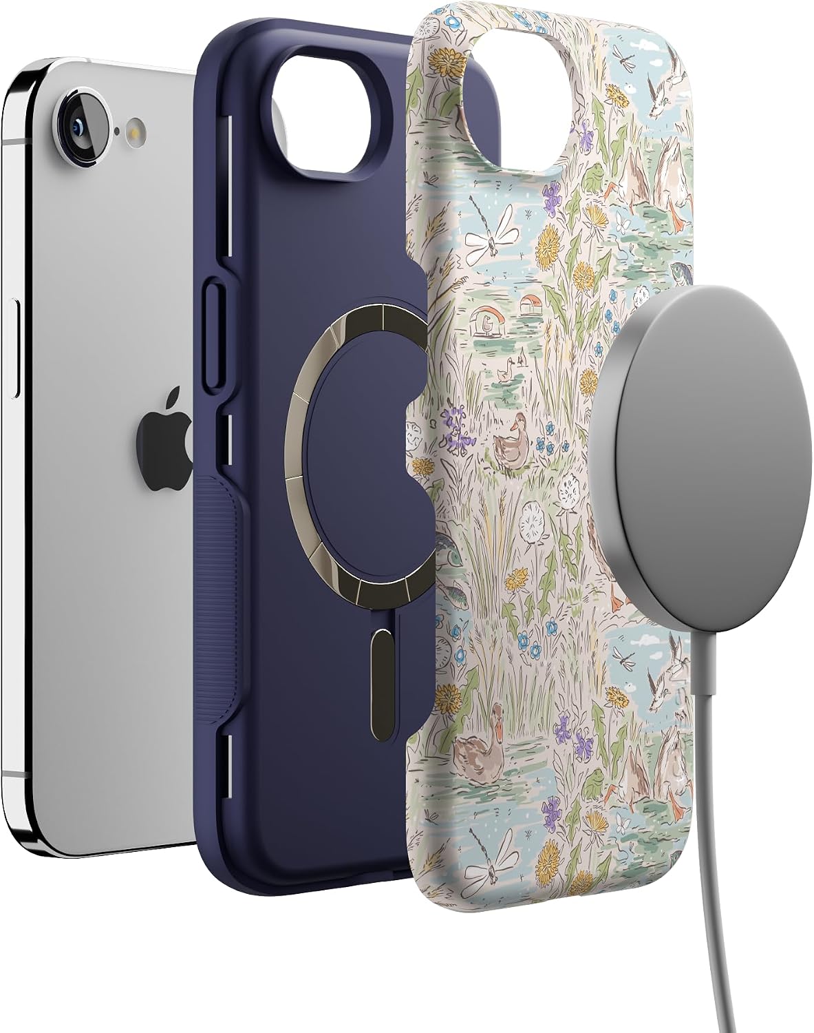 71DfLVUl5JL._AC_SL1500_ Casely iPhone 17e Case | Waddle Path | Duck Pond | Bold Protective Design | Compatible with MagSafe