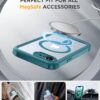 Miracase for iPhone 17e Case & iPhone 16e Case, Full-Body Phone with Built-in Glass Screen Protector, [Magnetic with MagSafe] Military Drop Proof 17 E/ 16 E Cover Bumper 6.1 inch, Green