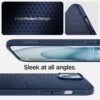 Spigen Liquid Air Designed for iPhone 15 Plus Case (2023) [Military-Grade Protection] - Navy Blue