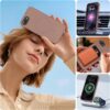 Miracase Magnetic for iPhone 17e Case & iPhone 16e Case, [Soft Anti-Scratch Microfiber Lining], Compatible with MagSafe, Silicone Shockproof Protection Phone Case for iPhone 17e/16e, Chocolate