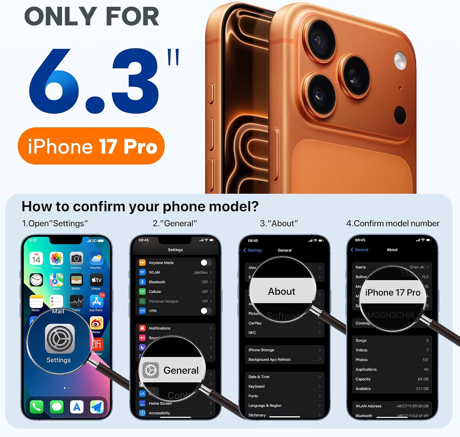 71EiDzUNRPL._AC_SL1500_ Miracase Magnetic for iPhone 17 Pro Case, Compatible with MagSafe, Integrated Silicone Camera Control Cover, 3.0mm Thicken Shockproof Drop Protection Phone Case for 17 Pro,Lavender Gray