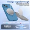 Miracase Compatible with iPhone 15 Case, [Soft Anti-Scratch Microfiber Lining], Liquid Silicone Case Gel Rubber Shockproof Drop Protection Phone Case for iPhone 15, Capri Blue
