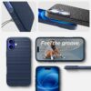 Spigen Liquid Air Designed for iPhone 16 Case [NOT Compatible with MagSafe], [Military-Grade Protection] - Navy Blue | NOT Compatible with MagSafe