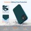 71FcOnlhUL._AC_SL1500_ Miracase Compatible with iPhone 12 Case and iPhone 12 Pro Case, Liquid Silicone Gel Rubber Full Body Protection Shockproof Drop Protection Phone Case for iPhone 12/12 Pro 6.1 inch, Teal