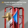 71G1GfbMBrL._AC_SL1500_ Miracase Glass Series Designed for iPhone 14 Plus Case 6.7 inch, 2023 Upgrade Full-Body Magnetic Clear Case with Built-in 9H Tempered Glass Screen Protector,Compatible with MagSafe, Red