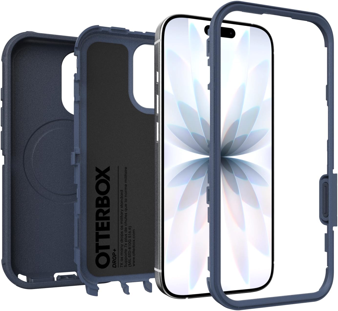 71G7YF6ethL._AC_SL1500_ OtterBox iPhone 17 Defender Pro Series Case - Blue Sentiment - Tough, Rugged & Durable iPhone Case, Snaps on MagSafe