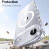 71GE73AofUL._AC_SL1500_ ESR for iPhone Air Case, Camera Control Cover, Compatible with MagSafe, Shockproof Military-Grade Protection, Magnetic Phone Case for iPhone Air, Classic Hybrid Case, Clear Shimmer