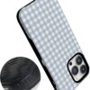 71GFbSVaeKL._AC_SL1500_ Casely iPhone 14 Pro Case | Pastel Picnic | Blue Gingham | Bold Protective Design | Compatible with MagSafe