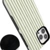 71GNRiISVJL._AC_SL1500_ Casely iPhone 13 Pro Case | The Boyfriend Collection | Linen Stripe | Bold Protective Design | Compatible with MagSafe