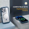 71GWIx5dwoL._AC_SL1500_ Miracase Glass Series Designed for iPhone 14 Pro Max Case 6.7 Inch, Upgrade Full-Body Magnetic Case with Built-in 9H Tempered Glass Screen Protector, with Camera Lens Protector, Storm Blue