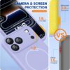 71HAGAxk4oL._AC_SL1500_ Miracase Magnetic for iPhone 17 Pro Case, Compatible with MagSafe, Integrated Silicone Camera Control Cover, 3.0mm Thicken Shockproof Drop Protection Phone Case for 17 Pro,Light Purple