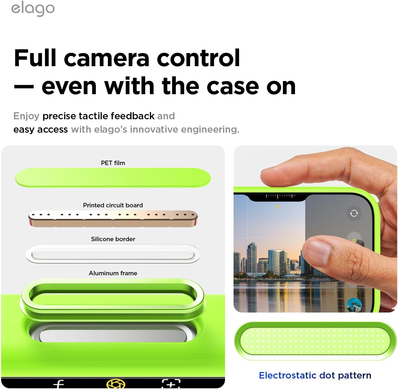 71HJe5t0CtL._AC_SL1500_ elago for iPhone 17 Pro Case, Premium Magnetic Silicone Case, Compatible with MagSafe, Liquid Silicone Material, Protective Cover, Shockproof, Slim Phone, 6.3 inch (Lime Green)