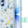 71IJCiFRs9L._AC_SL1500_ ESR for iPhone 17 Case, Camera Control Cover, Compatible with MagSafe, Shockproof Military-Grade Protection, Magnetic Case for iPhone 17, Classic Hybrid, Tropical Paradise, Light Blue