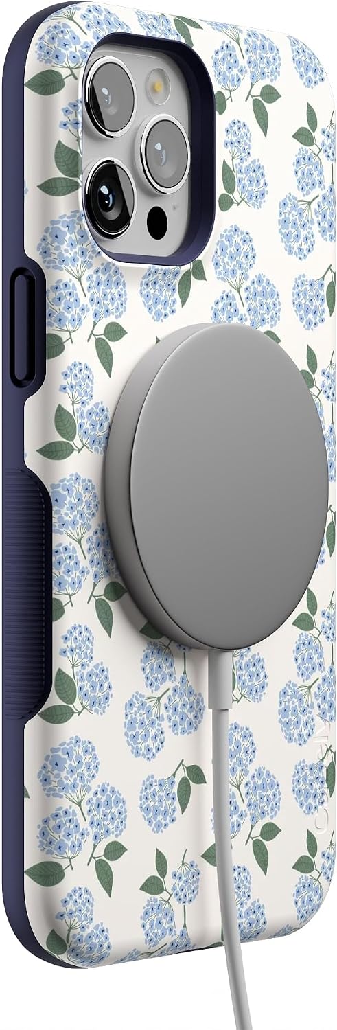 71J7yuCIlvL._AC_SL1500_ Casely iPhone 12 Pro Max Case | Nantucket Cottage | Blue Hydrangea | Bold Protective Design | Compatible with MagSafe