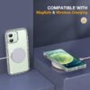 71JHiip8FL._AC_SL1500_ Miracase Glass Series for iPhone 12/12 Pro Case 6.1 inch, Upgraded Full-Body Rugged Phone Bumper Case Cover with Built-in 9H Tempered Glass Screen Protector and Camera Protector, Clear Glitter