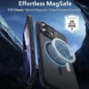 71JZkrl873L._AC_SL1500_ ESR for iPhone 17 Case, Camera Control Cover, Compatible with MagSafe, Shockproof Military-Grade Protection, Magnetic Phone Case for iPhone 17, Classic Hybrid Case, Frosted Black