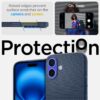 Spigen Liquid Air Designed for iPhone 16 Case [NOT Compatible with MagSafe], [Military-Grade Protection] - Navy Blue | NOT Compatible with MagSafe