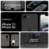 Spigen for iPhone 17e / 16e Case, Liquid Air [Military-Grade Protection] - Marble Gray | Military-Grade Protection