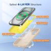 Miracase Compatible with iPhone 15 Case, [Soft Anti-Scratch Microfiber Lining], Liquid Silicone Case Gel Rubber Shockproof Drop Protection Phone Case for iPhone 15, Sand