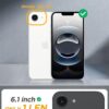 Miracase for iPhone 17e Case & iPhone 16e Case, Full-Body Phone with Built-in Glass Screen Protector, [Magnetic with MagSafe] Military Drop Proof 17 E/ 16 E Cover Bumper 6.1 inch, Purple