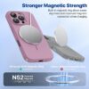 Miracase Magnetic for iPhone 16 Pro Max Case, [Soft Anti-Scratch Microfiber Lining], Compatible with MagSafe, Liquid Silicone Case Shockproof Drop Protection Phone Case for 16 ProMax,Blackcurrant