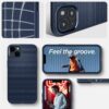 Spigen Liquid Air Designed for iPhone 14 Case (2022) [Military-Grade Protection] - Navy Blue