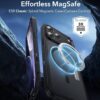 71MCFiQDMHL._AC_SL1500_ ESR for iPhone 17 Pro Case, Camera Control Cover, Compatible with MagSafe, Shockproof Military-Grade Protection, Magnetic Phone Case for iPhone 17 Pro, Classic Hybrid Case, Frosted Black