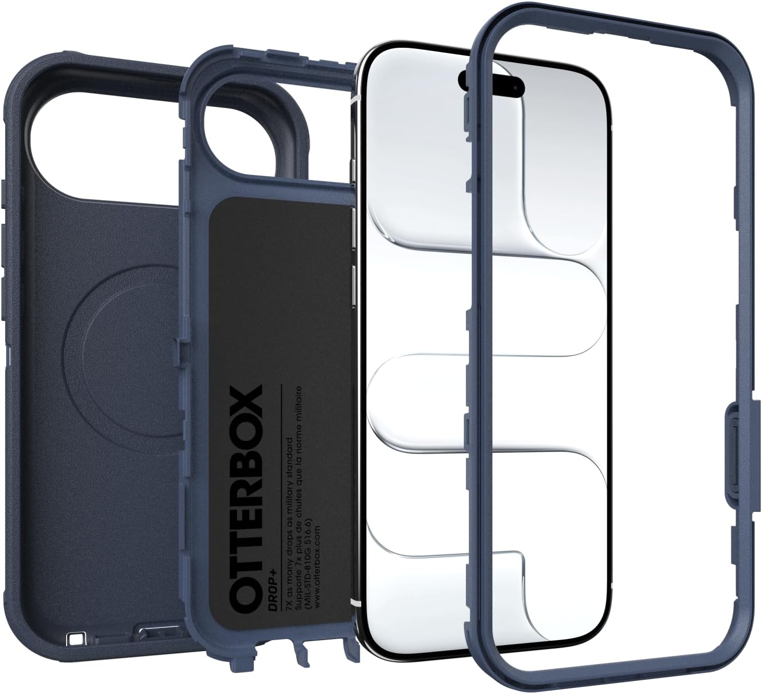 OtterBox iPhone Air Defender Pro Series Case - Blue Sentiment - Tough, Rugged & Durable iPhone Case, Snaps on MagSafe, Multi-Layer, Impact Absorbing iPhone Case