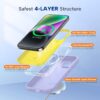 Miracase Magnetic for iPhone 14 Plus Case, [Soft Anti-Scratch Microfiber Lining], Compatible with MagSafe, Silicone Shockproof Protection Phone Case for iPhone 14 Plus,Light Purple