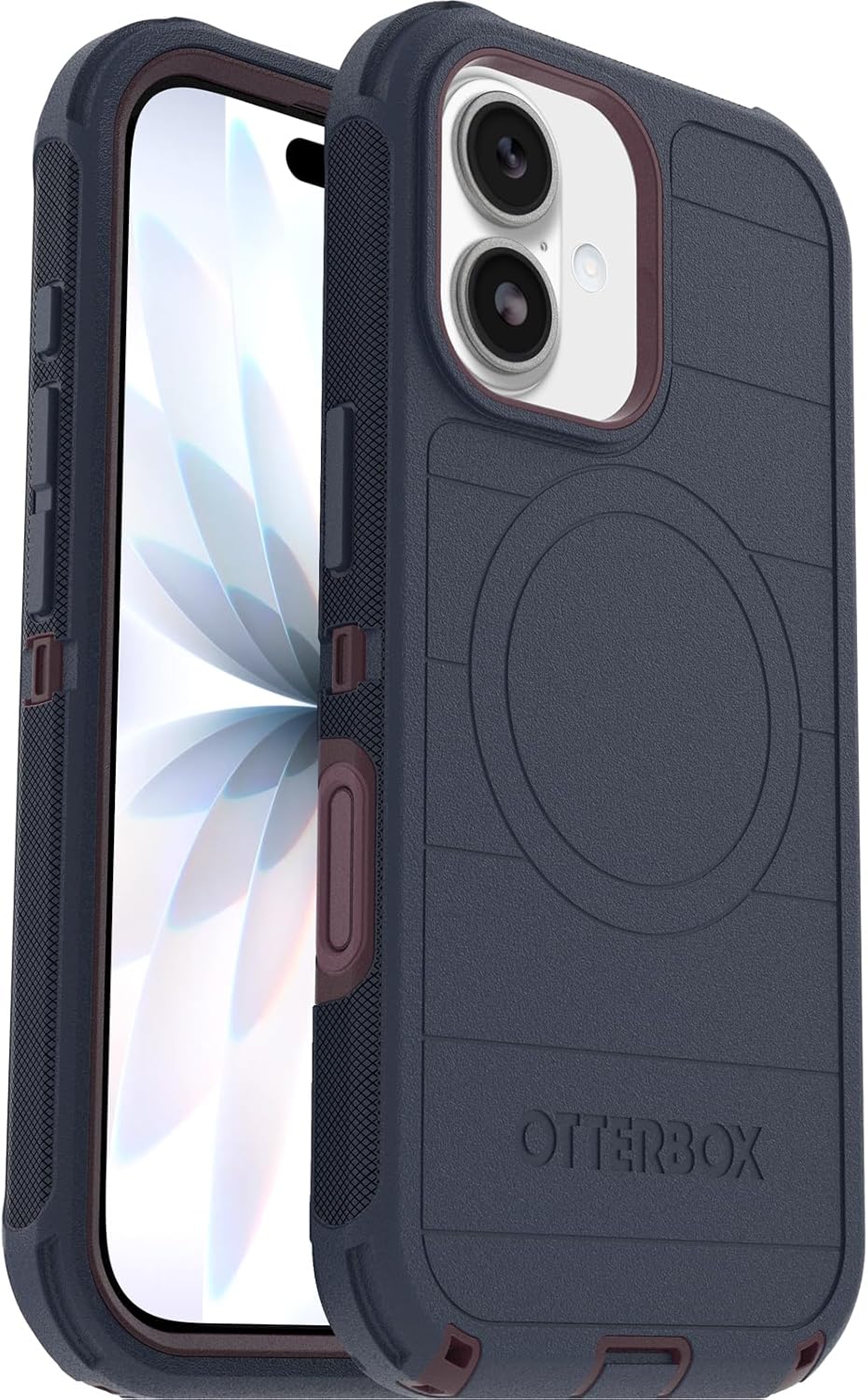 71Nvahtqm-L._AC_SL1500_ OtterBox iPhone 17 (Only) - Defender Series Case - Indigo Tulip (Blue & Purple) - Snaps on MagSafe - Tough - Rugged & Durable