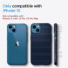 71Nwfhm3zFL._AC_SL1200_ Spigen Liquid Air Designed for iPhone 13 Case (2021) - Navy Blue