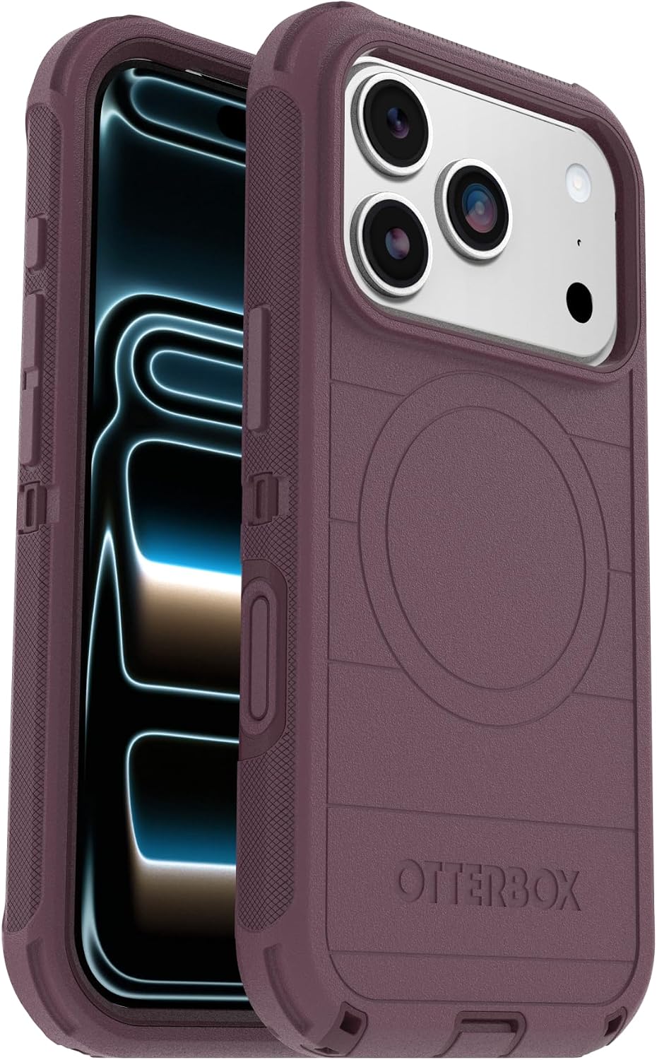 71O2ym2RPvL._AC_SL1500_ OtterBox iPhone 17 Pro Defender Pro Series Case - Purple Mystery - Tough, Rugged & Durable iPhone Case, Snaps on MagSafe