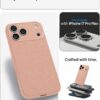 Spigen for iPhone 17 Pro Max Case, Liquid Air [TPU Covered Camera Control] [No Magnet Ring] [Military-Grade Protection] - Rose Titanium
