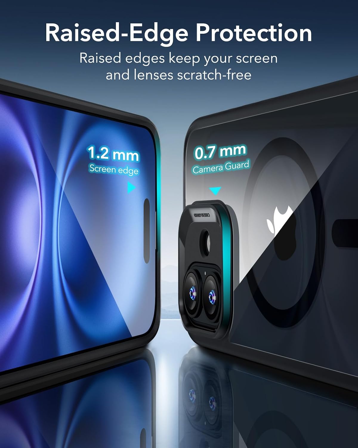 71OLR68RzVL._AC_SL1500_ ESR for iPhone 16 Plus Case, Camera Control Cover, Compatible with MagSafe, Shockproof Military-Grade Protection, Magnetic Phone Case for iPhone 16 Plus, Classic Hybrid Case, Clear Black