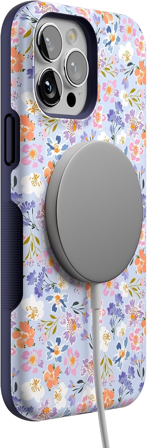 71Ok5astDKL._AC_SL1500_ Casely iPhone 13 Pro Case | Poppy Meadows | Pastel Floral | Bold Protective Design | Compatible with MagSafe