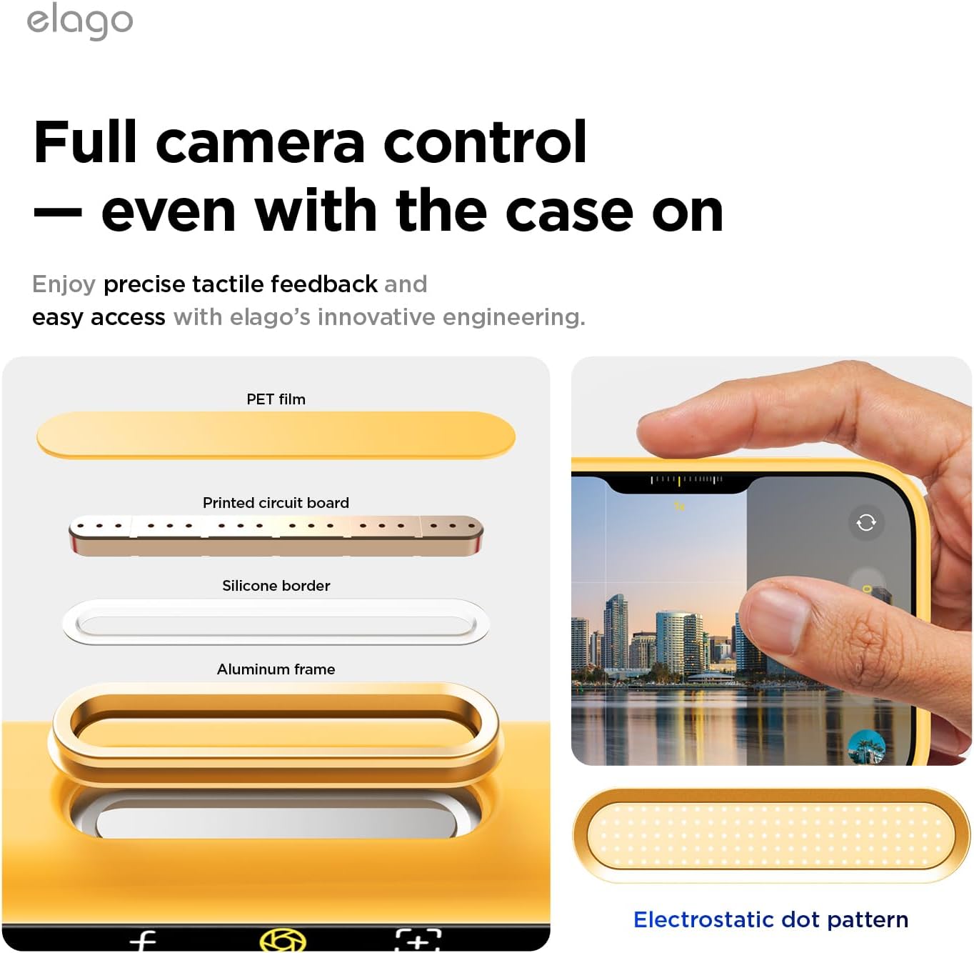 elago for iPhone 17 Pro Case, Premium Magnetic Silicone Case, Compatible with MagSafe, Liquid Silicone Material, Protective Cover, Shockproof, Slim Phone, 6.3 inch (Sunshine)