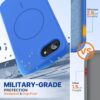Miracase Magnetic for iPhone 17e Case & iPhone 16e Case, [Soft Anti-Scratch Microfiber Lining], Compatible with MagSafe, Silicone Shockproof Protection Phone Case for iPhone 17e/16e, Blue