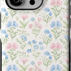 71PUT1fap6L._AC_SL1500_ Casely iPhone 15 Case | Pastel Picnic | Blue & Green Gingham | Bold Protective Design | Compatible with MagSafe