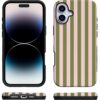 71Q4WeP7beL._AC_SL1500_ Casely iPhone 16 Case | Summer Stripes | Sunday Best | Bold Protective Design | Compatible with MagSafe
