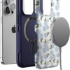 71QFN-YWBML._AC_SL1500_ Casely iPhone 13 Pro Case | Nantucket Cottage | Blue Hydrangea | Bold Protective Design | Compatible with MagSafe