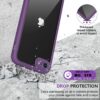 71QInepErVS._AC_SL1200_ Miracase Crossbody Phone Lanyard Cases, Clip and Go Strap for iPhone SE, Adjustable Crossbody Cell Belt with Zippered Pouch, Neck Shoulder Cell Lanyard for Women, Purple