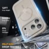 Miracase for iPhone 17 Pro Max Case 6.9" Full-Body Phone Case with Built-in Glass Screen Protector& Full Camera Protector,[Magnetic with MagSafe] Drop Proof 17 ProMax Cover, Grey Titanium