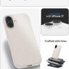 Spigen for iPhone 17 Case, Liquid Air [TPU Covered Camera Control] [No Magnet Ring] [Military-Grade Protection] - Natural Titanium