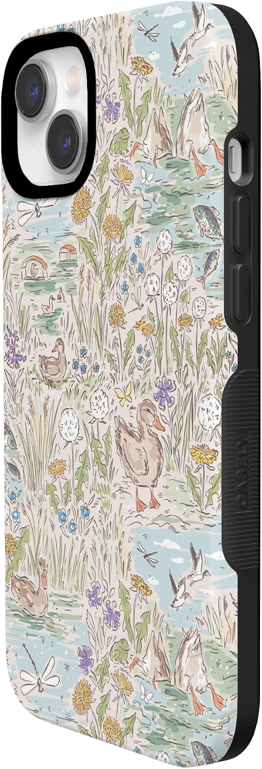 71R-PAEGVL._AC_SL1500_ Casely iPhone 14 Plus Case | The Waddle Path | Duck Pond | Bold Protective Design | Compatible with MagSafe