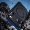 71RBw3VRl2L._AC_SL1500_ ESR for iPhone 17 Pro Max Case, Camera Control Cover, Compatible with MagSafe, Shockproof Military-Grade Protection, Magnetic Phone Case for iPhone 17 Pro Max, Classic Hybrid Case, Frosted Black