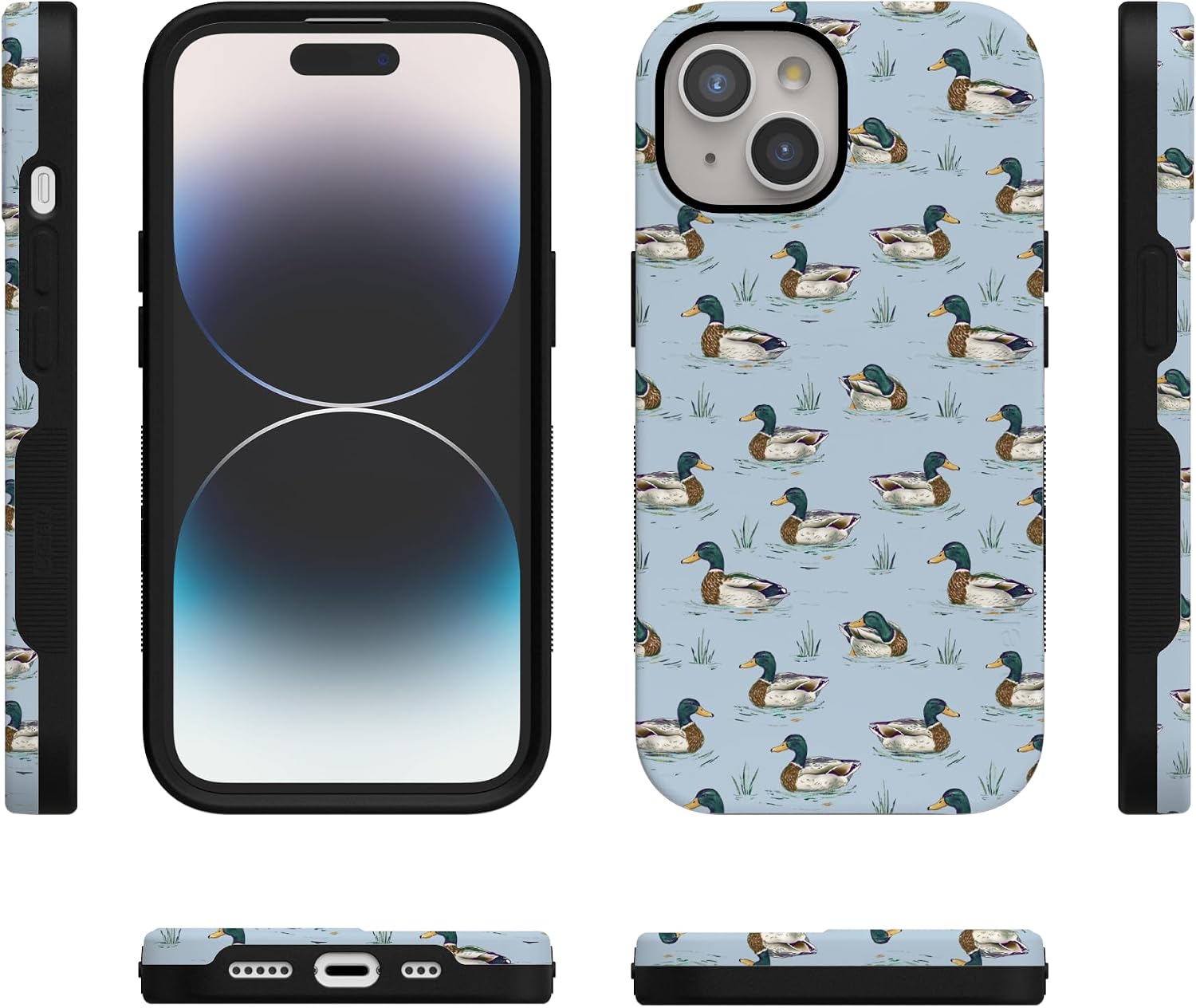 71RHH1C3S5L._AC_SL1500_ Casely iPhone 15 Plus Case | Blue Mallard & Co. | The Boyfriend Collection | Bold Protective Design | Compatible with MagSafe