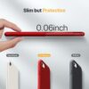 71RoT9nQGVL._AC_SL1500_ Miracase Ultra Slim Designed for iPhone SE Case 2022(3rd Gen)/iPhone SE 2020 Case(2nd Gen)/iPhone 7 Case/iPhone 8 Case with Screen Protector, Multi-Color Silicone Shockproof Phone Case(Glossy Red)