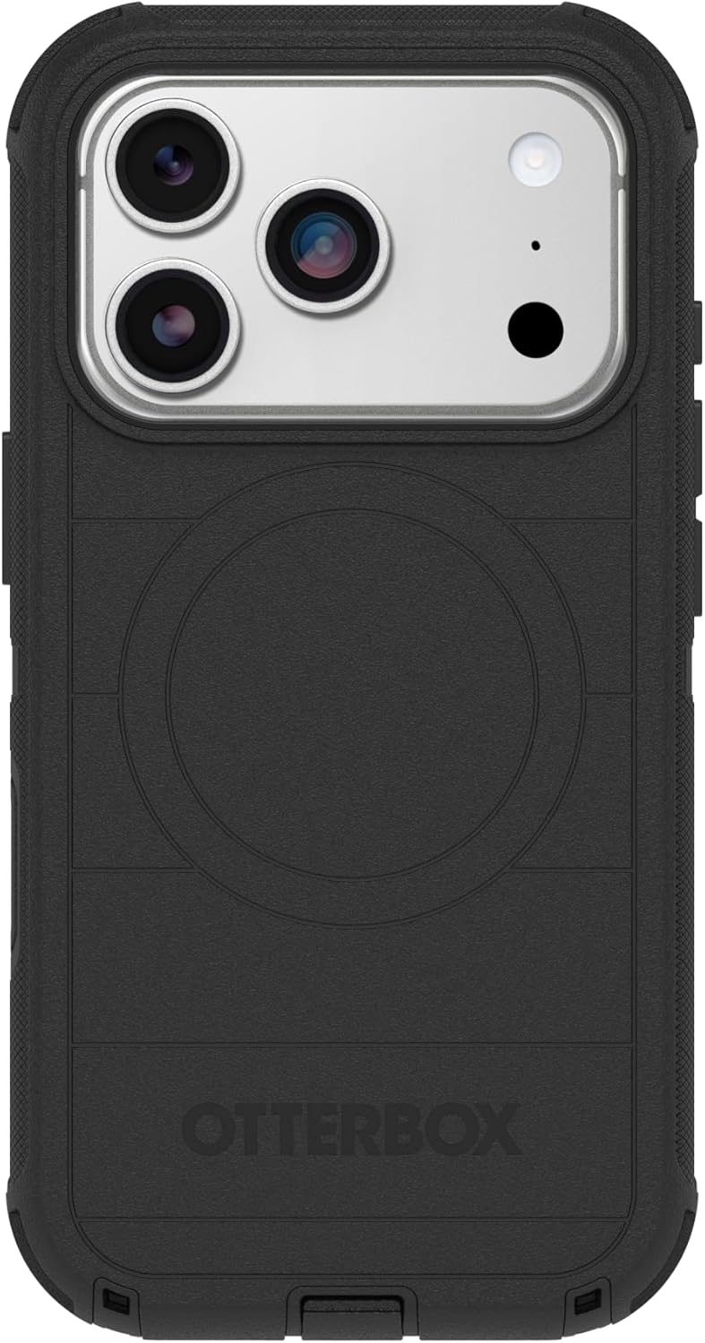 71RwBl2A9FL._AC_SL1500_ OtterBox iPhone 17 Pro Defender Pro Series Case - Black - Tough, Rugged & Durable iPhone Case, Snaps on MagSafe