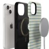 71SGQntppL._AC_SL1500_ Casely iPhone 15 Case | Pastel Picnic | Blue & Green Gingham | Bold Protective Design | Compatible with MagSafe