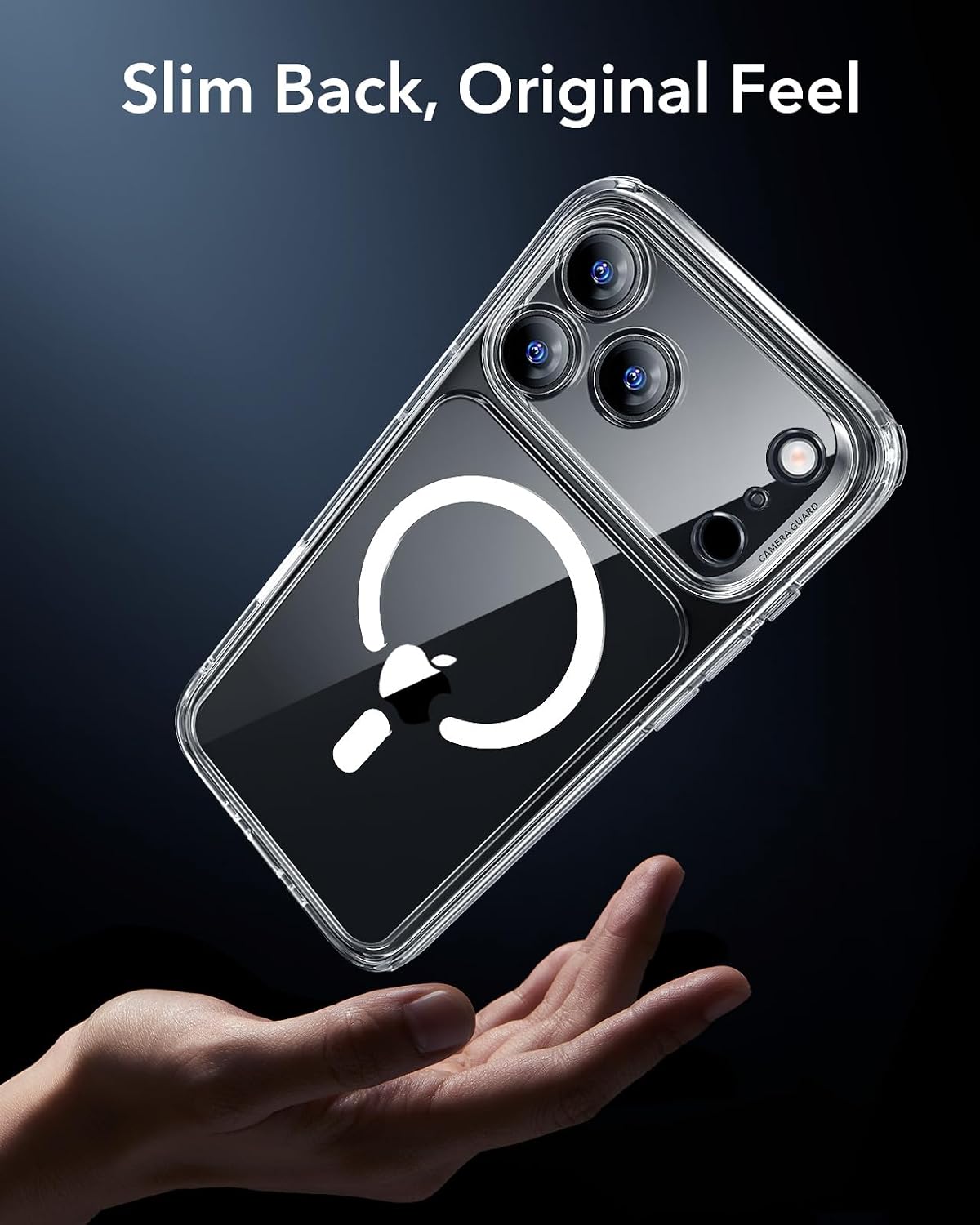 ESR for iPhone 17 Pro Case, Camera Control Cover, Compatible with MagSafe, Shockproof Military-Grade Protection, Magnetic Phone Case for iPhone 17 Pro, Classic Hybrid Case, Clear
